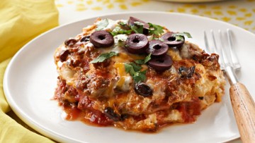 slow-cooker enchilada lasagna
