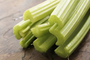 Fresh cut celery