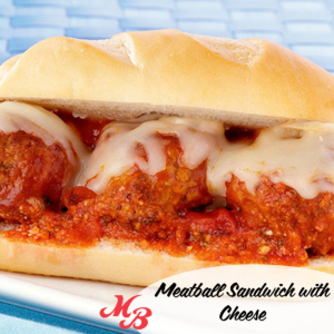 Meatball Sandwich with Cheese