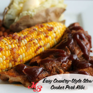 Easy Country-Style Slow Cooker Pork Ribs
