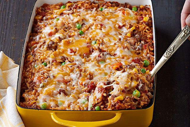 Mexican Beef & Rice Casserole