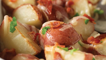 Red Potatoes with Bacon and Cheese