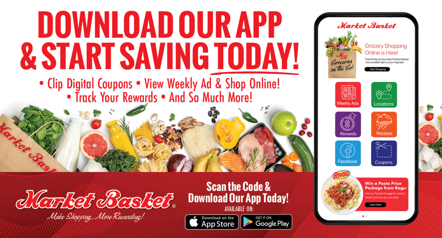 Rewards & Digital Coupons Market Basket